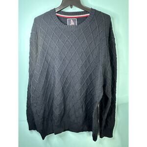 Andrew James "Sailing" brand sweater, Men's Navy fisherman wool blend size XXL